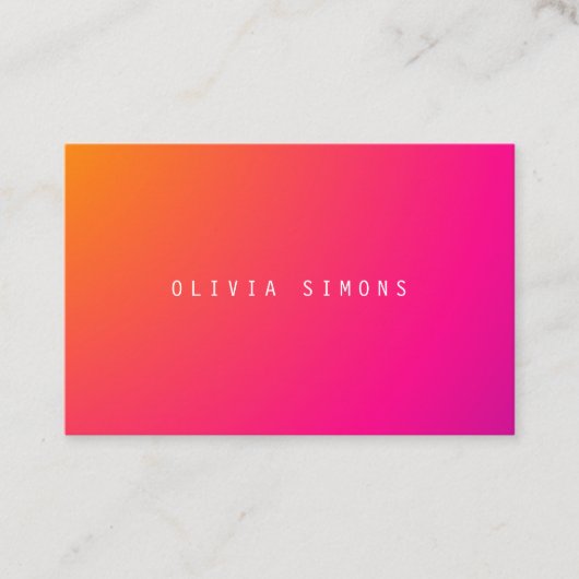 Cartes de visite minimalistes (Devant)