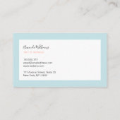 Cartes de visite minimalistes (Dos)