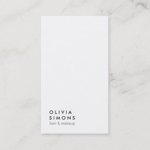 Cartes de visite minimalistes