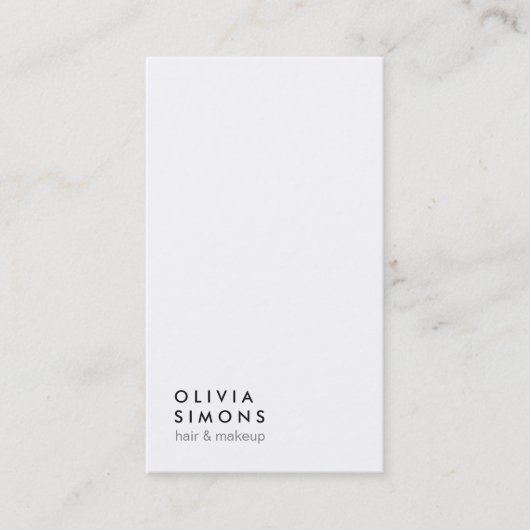 Cartes de visite minimalistes (Devant)