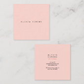 Cartes de visite minimalistes (Devant / Derrière)