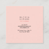 Cartes de visite minimalistes (Dos)