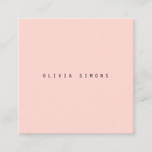 Cartes de visite minimalistes (Devant)