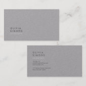 Cartes de visite minimalistes (Devant / Derrière)