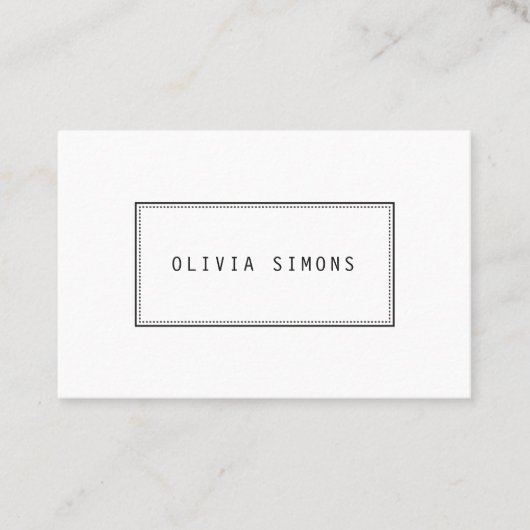 Cartes de visite minimalistes (Devant)