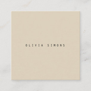 Cartes de visite minimalistes