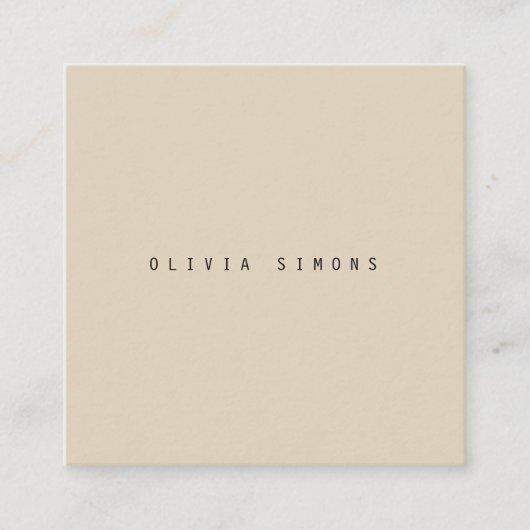Cartes de visite minimalistes (Devant)