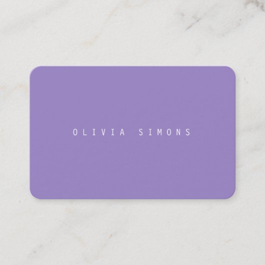 Cartes de visite minimalistes (Devant)