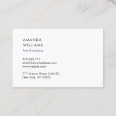 Cartes de visite minimalistes (Dos)