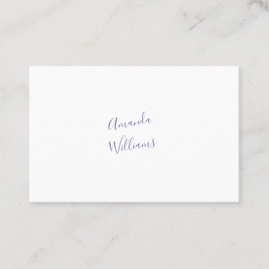 Cartes de visite minimalistes (Devant)