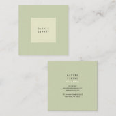 Cartes de visite minimalistes (Devant / Derrière)
