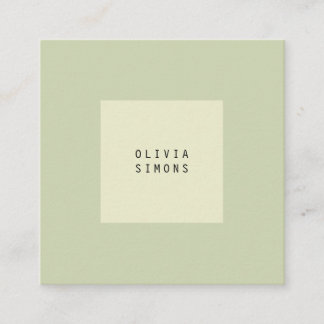 Cartes de visite minimalistes