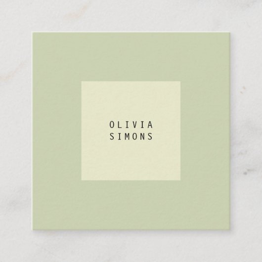 Cartes de visite minimalistes (Devant)