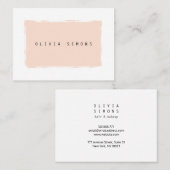 Cartes de visite minimalistes (Devant / Derrière)