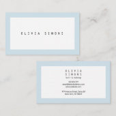 Cartes de visite minimalistes (Devant / Derrière)