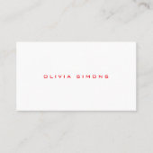 Cartes de visite minimalistes (Devant)