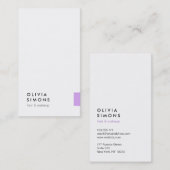 Cartes de visite minimalistes (Devant / Derrière)