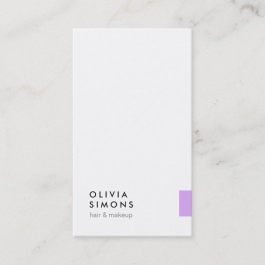 Cartes de visite minimalistes (Devant)