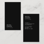 Cartes de visite minimalistes (Devant / Derrière)