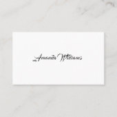 Cartes de visite minimalistes (Devant)