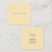 Cartes de visite minimalistes (Devant / Derrière)