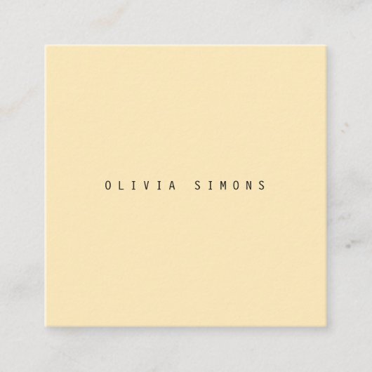 Cartes de visite minimalistes (Devant)