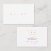 Cartes de visite minimalistes (Devant / Derrière)