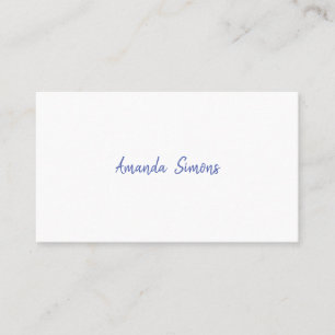 Cartes de visite minimalistes