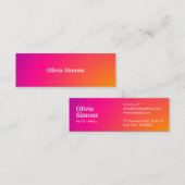 Cartes de visite minimalistes (Devant / Derrière)