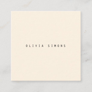 Cartes de visite minimalistes