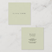Cartes de visite minimalistes (Devant / Derrière)