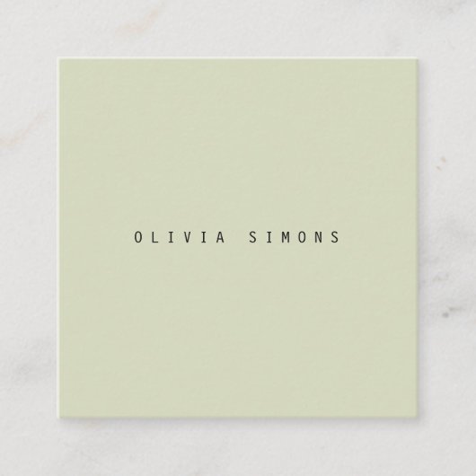 Cartes de visite minimalistes (Devant)