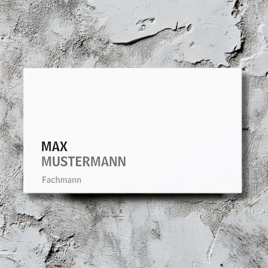 Cartes de visite minimalistes