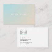 Cartes de visite minimalistes (Devant / Derrière)
