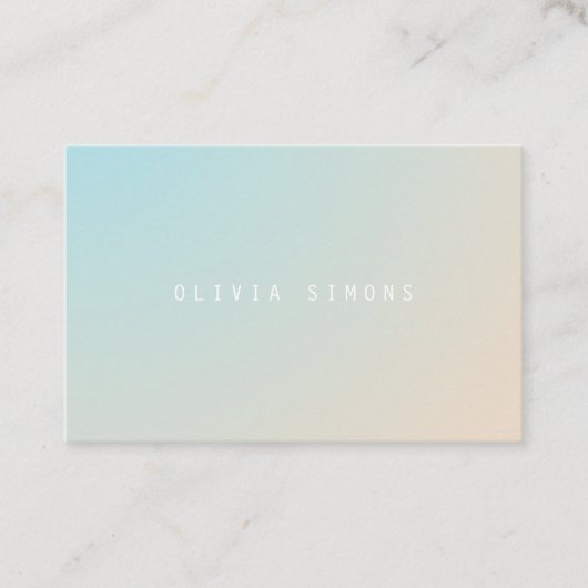 Cartes de visite minimalistes (Devant)