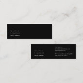 Cartes de visite minimalistes (Devant / Derrière)