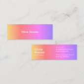 Cartes de visite minimalistes (Devant / Derrière)