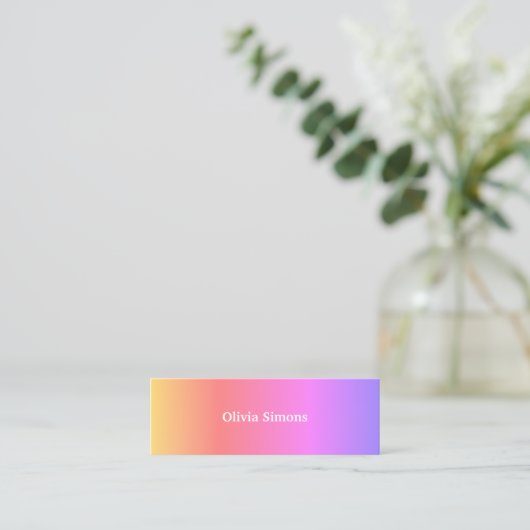 Cartes de visite minimalistes (Debout devant)