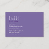 Cartes de visite minimalistes (Dos)