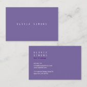 Cartes de visite minimalistes (Devant / Derrière)