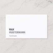 Cartes de visite minimalistes (Devant)