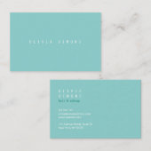 Cartes de visite minimalistes (Devant / Derrière)