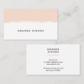 Cartes de visite minimalistes (Devant / Derrière)