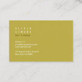 Cartes de visite minimalistes (Dos)