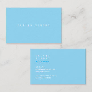 Cartes de visite minimalistes