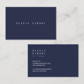 Cartes de visite minimalistes (Devant / Derrière)