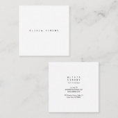 Cartes de visite minimalistes (Devant / Derrière)