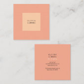 Cartes de visite minimalistes (Devant / Derrière)