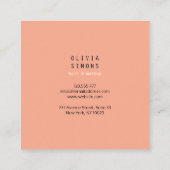 Cartes de visite minimalistes (Dos)