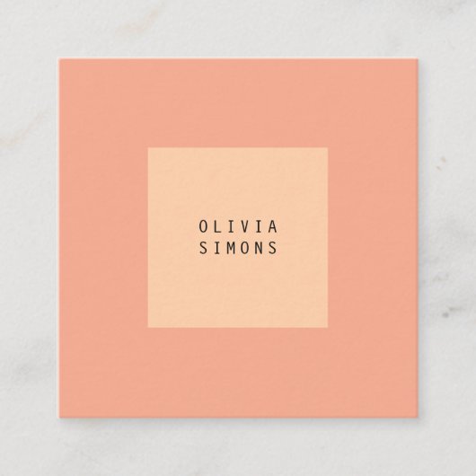 Cartes de visite minimalistes (Devant)